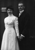 1909 / Hochzeitsbild von Margarete und Alfred Geyer