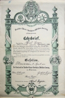 1902 / Lehrbrief von Alfred Geyer