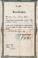 1867 / Gewerbeanmeldung von Hermann Geyer