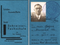 1939 / Schuelerausweis von Martin Geyer